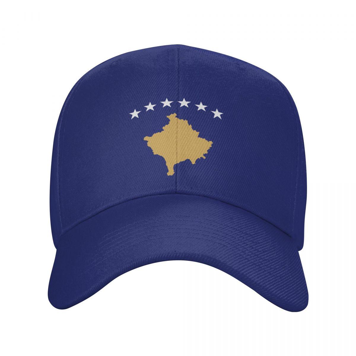 91460000MABYK9JE7A gepersonaliseerde Kosovo vlag baseball cap voor unisex vrouwen ademende Kosovaarse trotse vader hoed outdoor snapback caps zomer hoeden Adjustable Cap