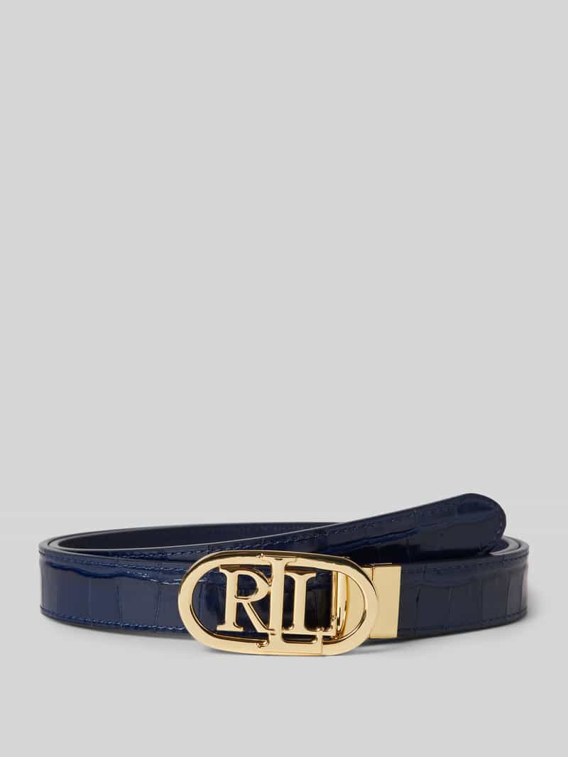 Lauren Ralph Lauren Leren riem met labelapplicatie