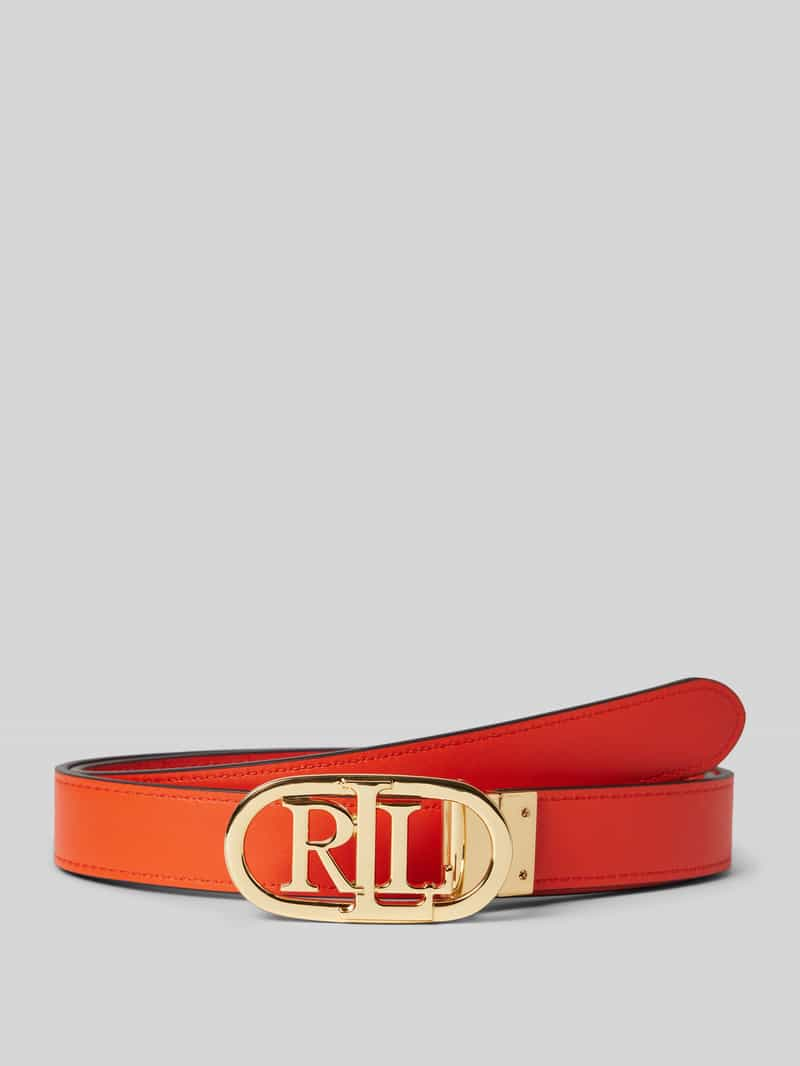 Lauren Ralph Lauren Leren riem met labelapplicatie