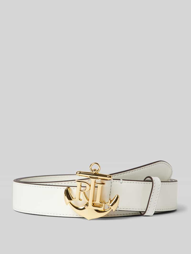 Lauren Ralph Lauren Leren riem met pinsluiting, model '3D ANCHOR'