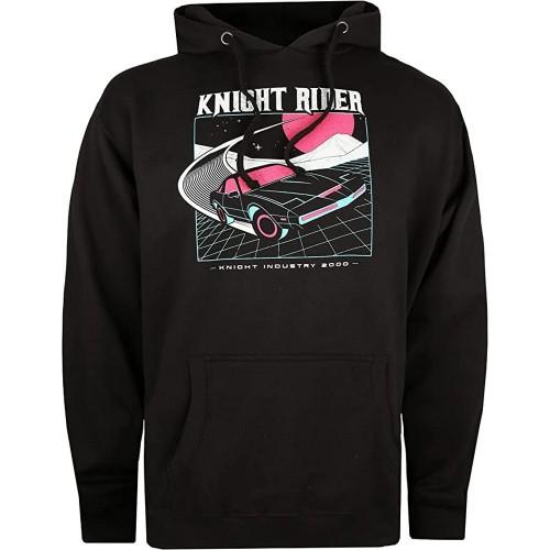 Pertemba FR - Apparel Knight Rider Heren KITT 2000 neon-hoodie L zwart