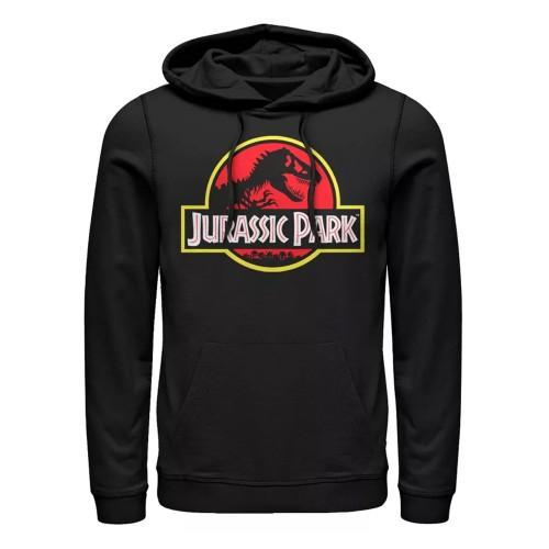 Jurassic Park heren klassieke logo-hoodie L zwart