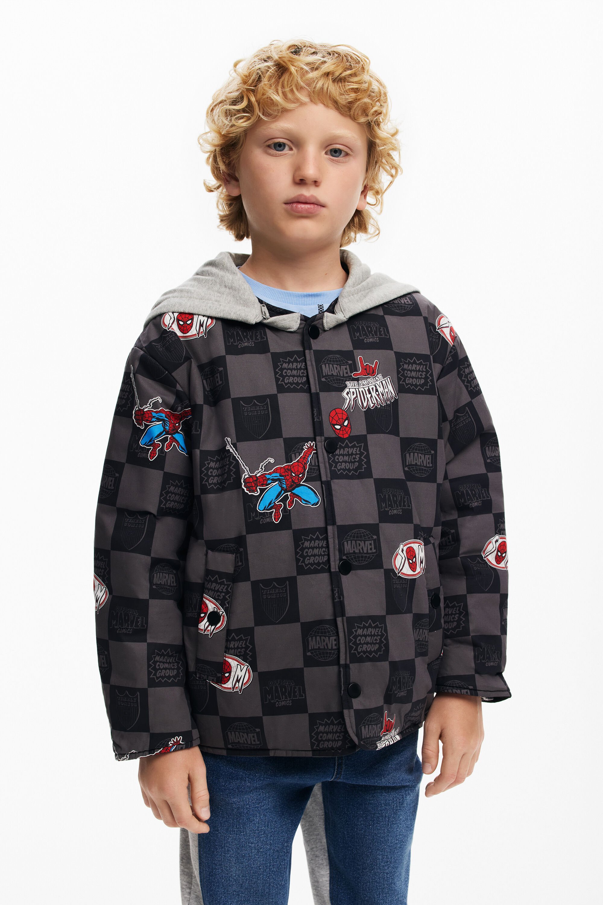 Desigual Omkeerbaar Spiderman-jack - MATERIAL FINISHES