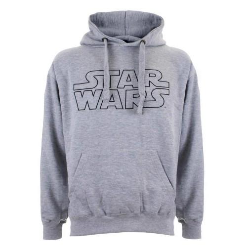 Star Wars herenlogo-hoodie L grijs