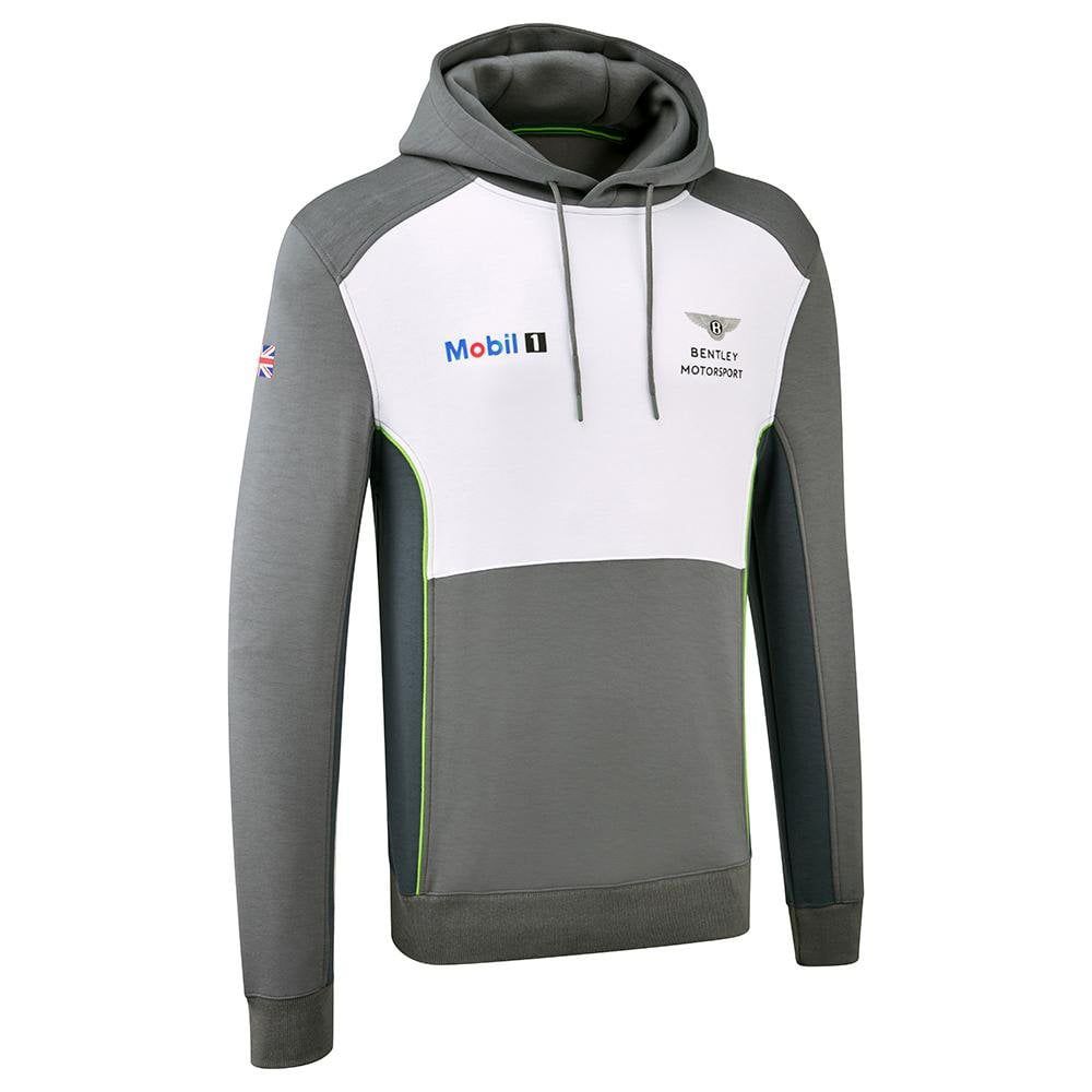 Brandstyle24 BENTLEY Motorsport Team Hoodie - Herren Pullover mit Kapuze Hoody Grau B14H2 ORIGINAL XS grijze kleur