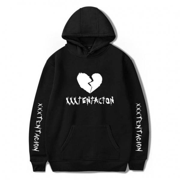 KH55NP Nieuwe Mode Xxxtentacion Hoodie Rip Xxxtentacion Hip Hop Rapper Hoodies Jahseh Dwayne Onfroy Revenge Herenkleding 2XL wit