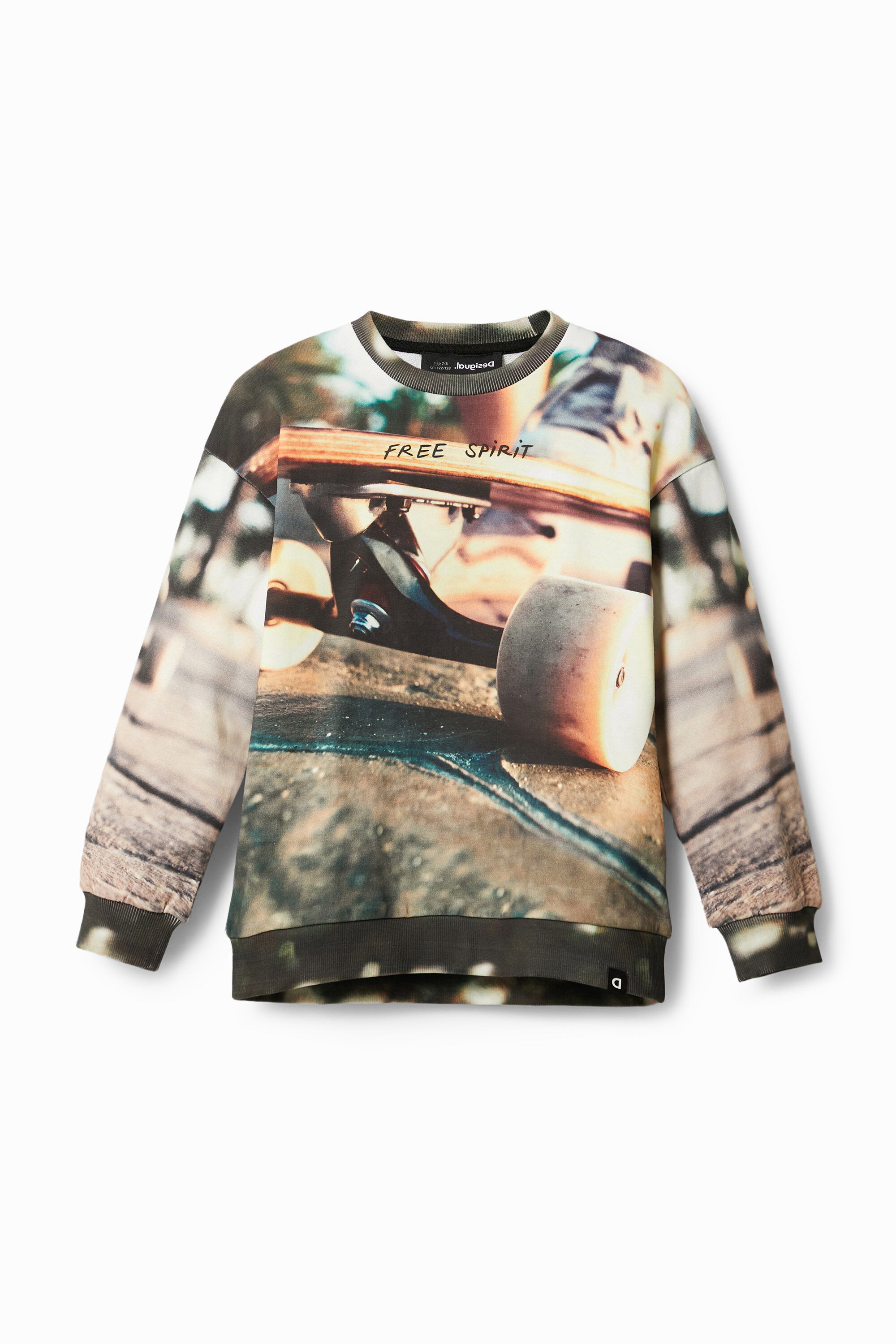 Desigual Skater sweatshirt - MATERIAL FINISHES