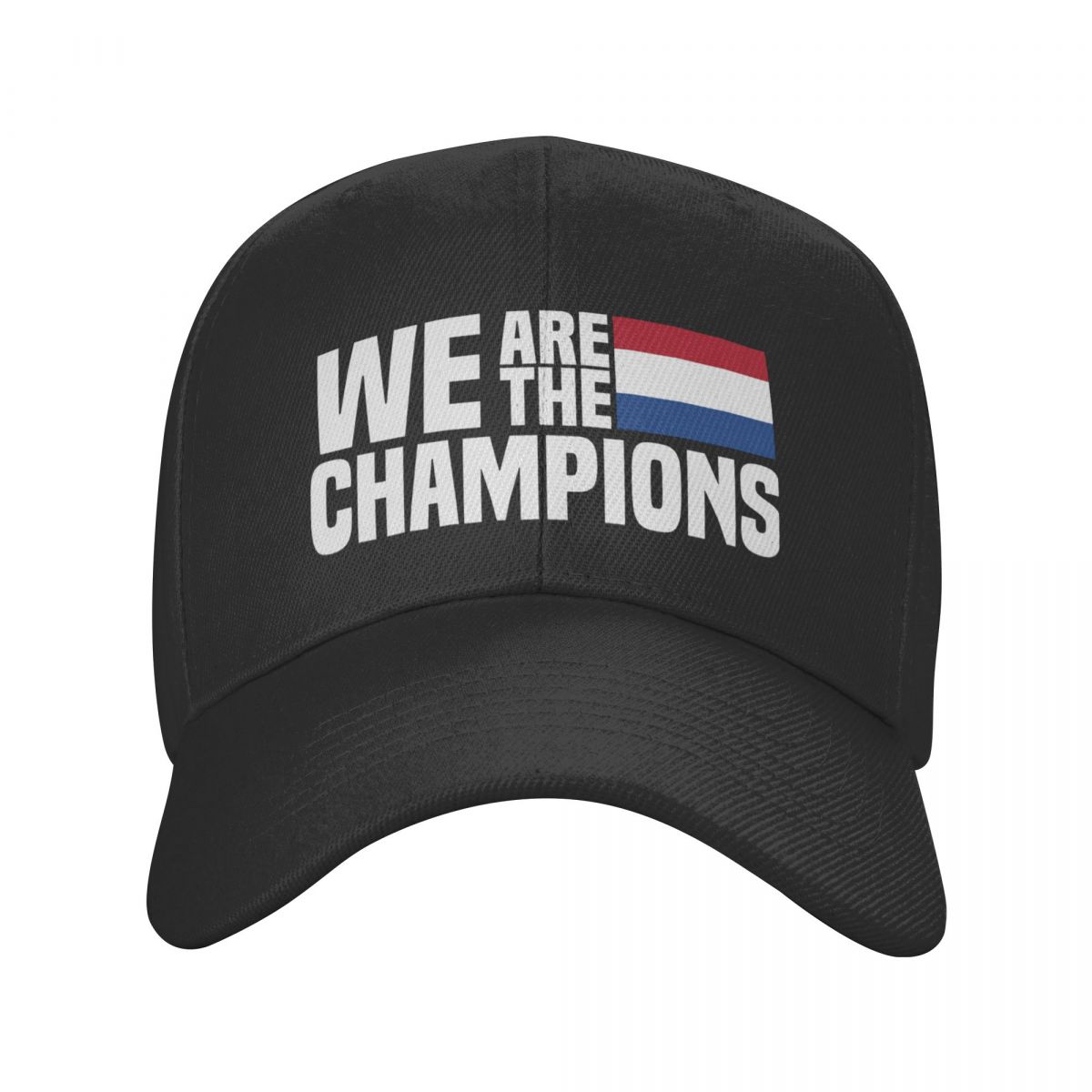 91140105MA0LTGAW3T Klassieke unisex We Are The Champions Nederlandse baseballcap Volwassen verstelbare Nederlandse vlag papahoed Zonbescherming Snapback Caps Adjustable Cap