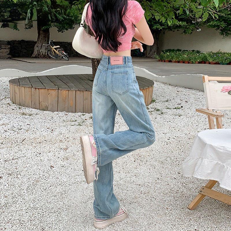 Diana Fashion Clothes Jaren '90 Harajuku Y2k Baggy Cargo Jeans Dames Blauw Vintage Chic Rechte Denim Broek Vrouwelijke Koreaanse Mode Esthetische Jaren 2000 Jean Broek 2024 Nieuw S blauw