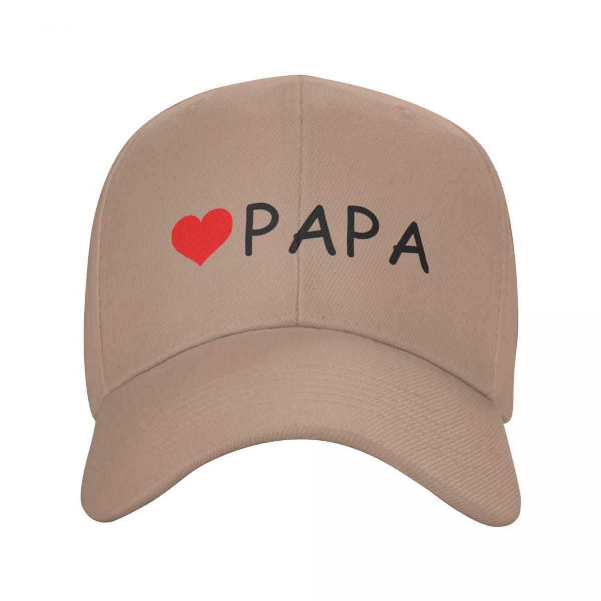 91140105MA0LTGAW3T Cool Love PAPA Baseball Cap voor Unisex Vrouwen Gepersonaliseerde Verstelbare Unisex Papa Verjaardagscadeau Papa Hoed Outdoor Snapback Caps Adjustable Cap