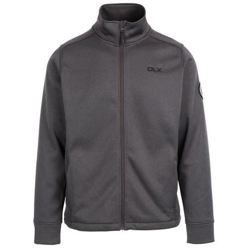 Trespass Mens Angus DLX Fleece Jacket M donkergrijze kleur