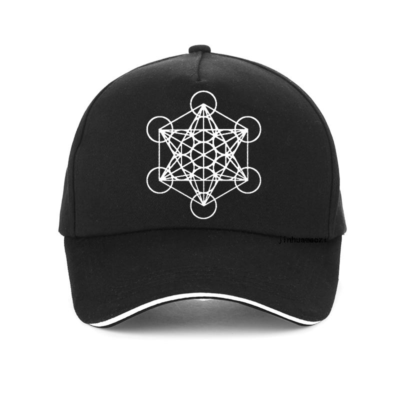 91440118MAC4M03W3Q Angel Seal Aartsengel Metatron Kubus afdrukken Baseball Cap Vrouwen Unisex Heilige Geometrie Amulet Religieuze Spirituele Unisex hoed Garros Adjustable