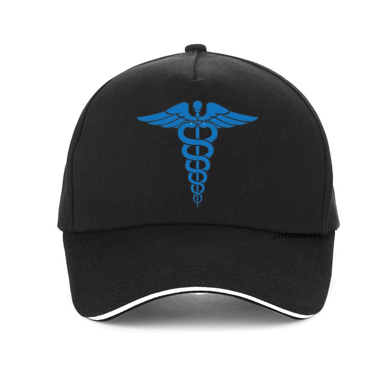 91440118MAC4M03W3Q EMT Star of Life Nursing Ambulance Print Baseball Cap Unisex Vrouwen Caduceus hoed Geneeskunde Symbool Nurse Doctor Medical Bonnet Adjustable