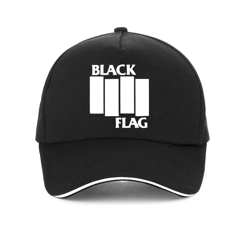 91440118MAC4M03W3Q ZWARTE VLAG Pure Punk Rock Band Baseball cap zomer Unisex hip hop hoed 100% Katoen Unisex verstelbare Black Flag cap