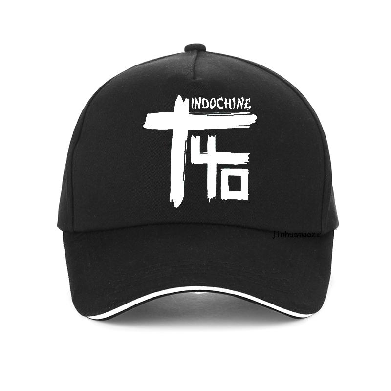 91440118MAC4M03W3Q Indochine Central Tour Rock hoed Vrouwen Casual Vintage Print Indochine baseball cap Zomer Katoenen Papa hoed verstelbare Snapback hoeden Adjustable