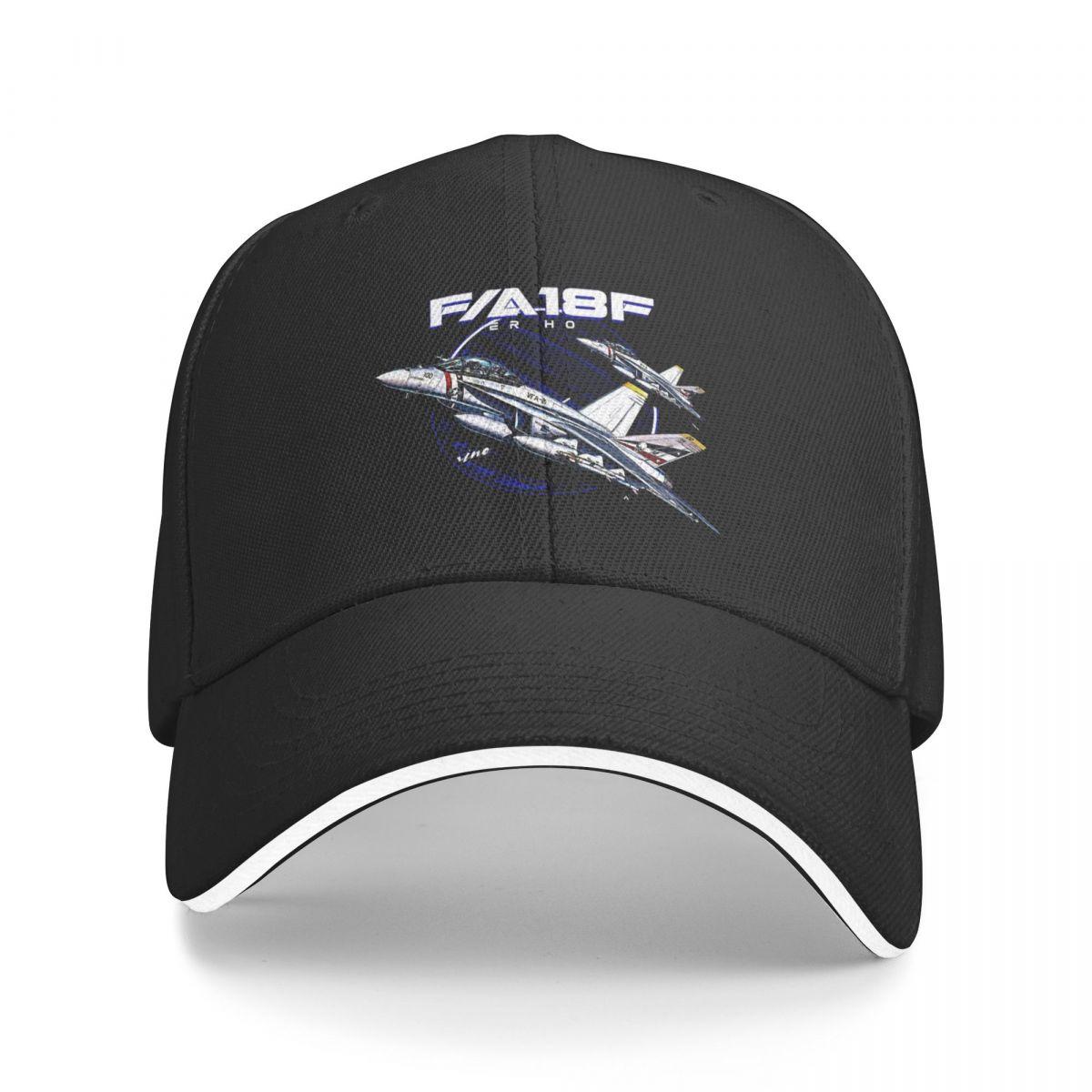 91440118MAC534JW32 F18 Super Hornet Rhino Us Air Force Fighterjet Cap Fashion Casual Baseball Caps Verstelbare Hoed Unisex Baseball Hoeden Aanpasbaar As shown