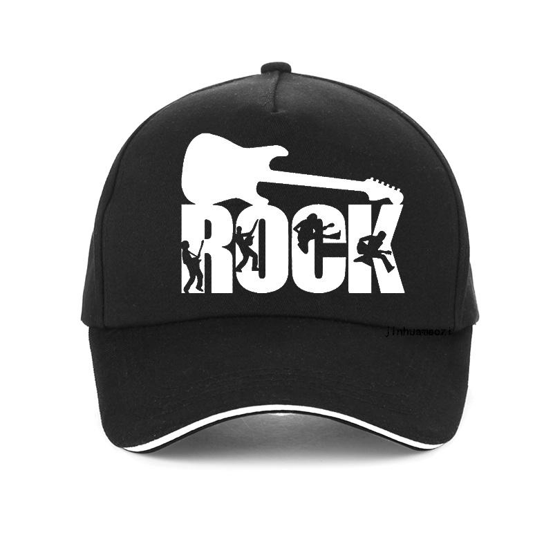 91440118MAC534JW32 Europese unisex ROCK letter baseball cap bedrukking Gitaarliefhebber Papa hoed Unisex en dames pet outdoor zonnehoed Snapback hoeden