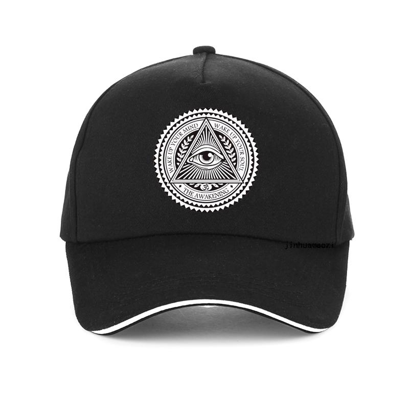 91440118MAC534JW32 All-Seeing Evil Eye Illuminati Unisex hoed koele zomer ventilatie Hip hop hoeden Vintage Egypte Piramide Illuminati baseball cap gorra Adjustable