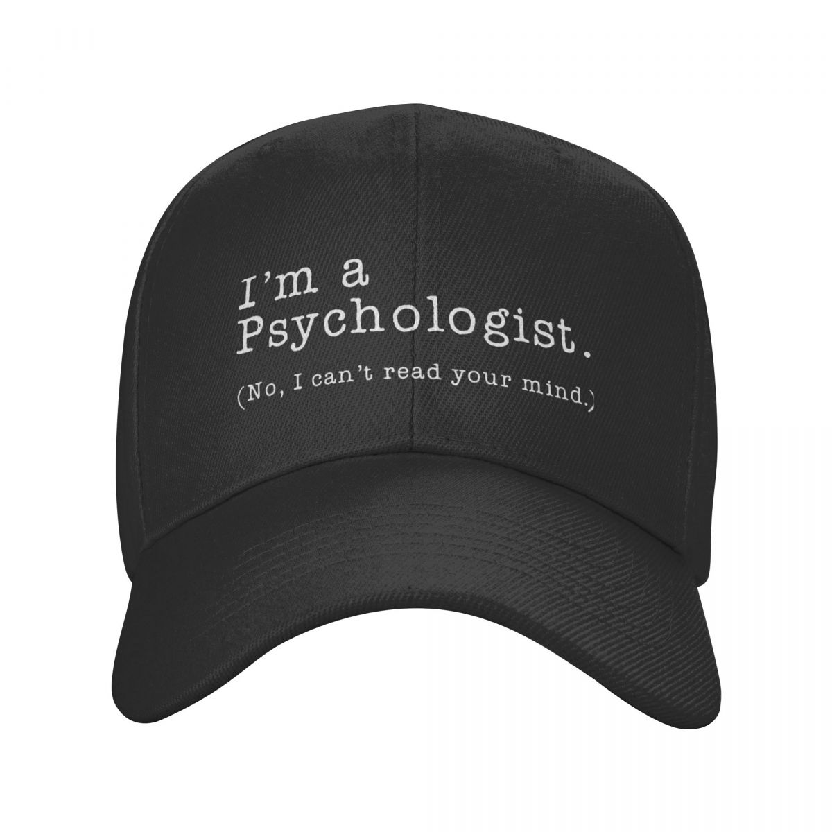 91140109MA0LUDA177 Nieuwe Ik ben een psycholoog Nee ik kan je gedachten niet lezen Baseball Cap Zonwering Psycholoog Vader Hoed Herfst Snapback Caps Adjustable Cap