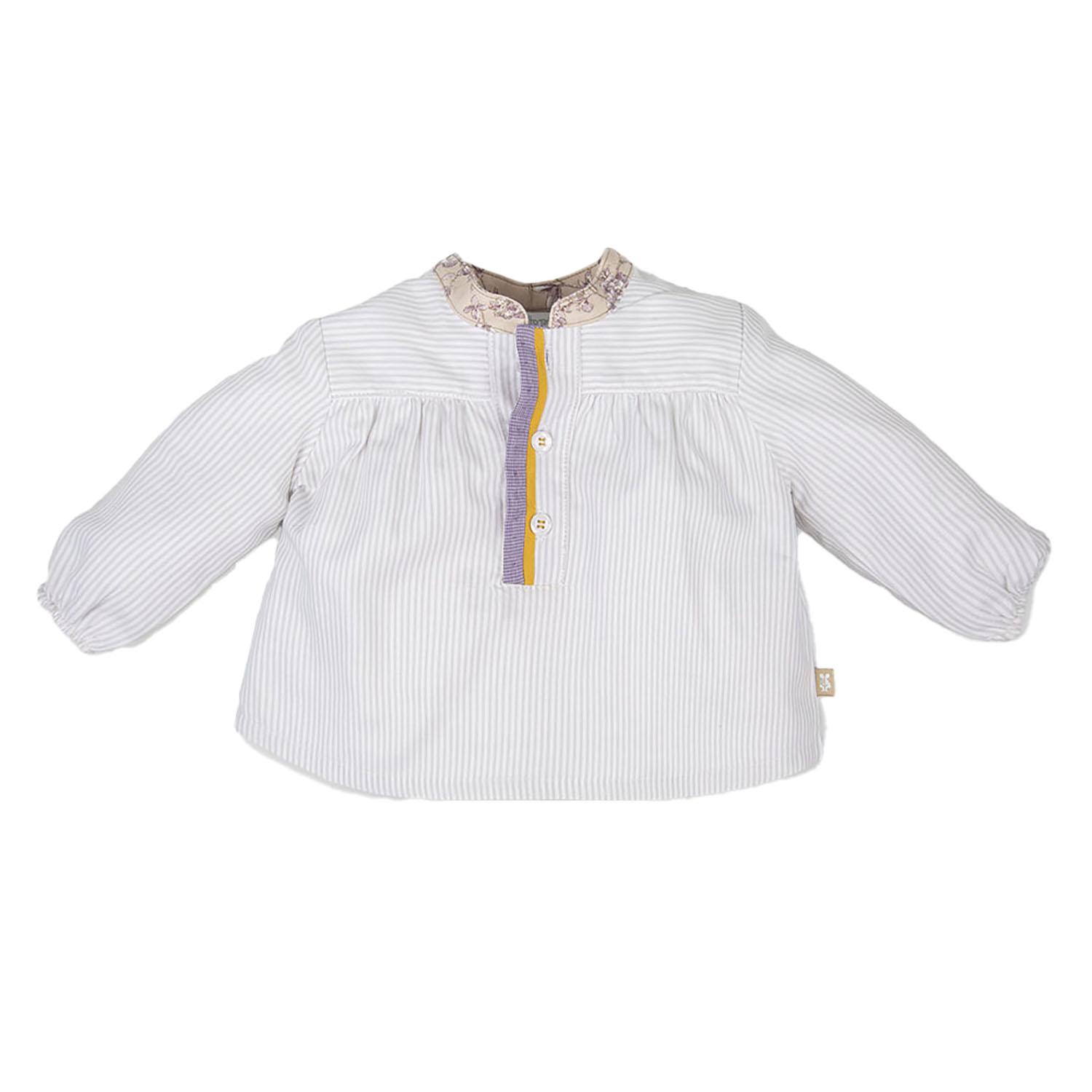 Tutto Piccolo Blusa manga larga y cuello estilo mao 3045W17 niña 6 MESES beige