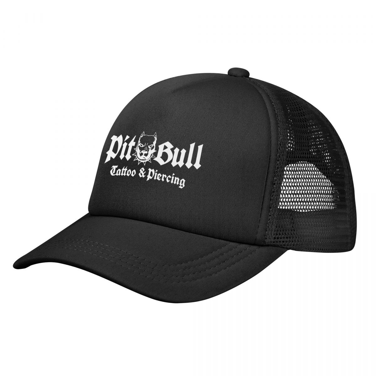 91510108MAC0Q8XL4Q PITBULL American Pit Bull Dog 4 Mesh Baseball Hat Sport Workout Tennishoeden voor Unisex Vrouwen Volwassenen Outdoor Sport caps Adjustable