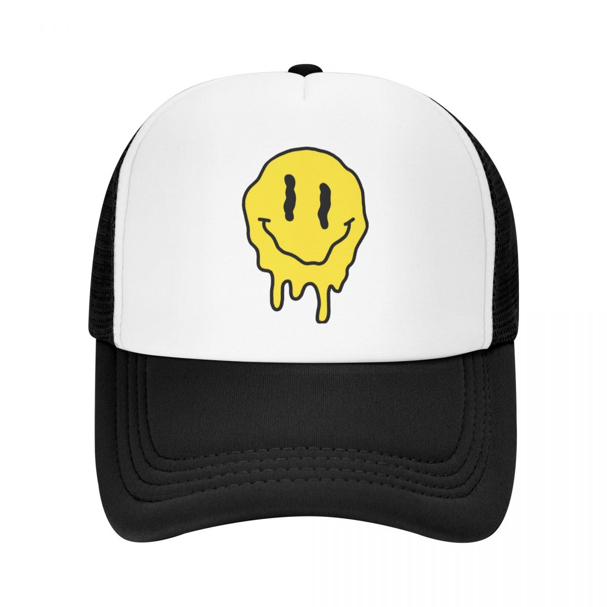 91140106MA0LTHB19W Smeltende Smiley Face Mesh Baseball Hoed Sport Workout Tennishoeden voor Unisex Vrouwen Volwassenen Outdoor Sport caps Adjustable