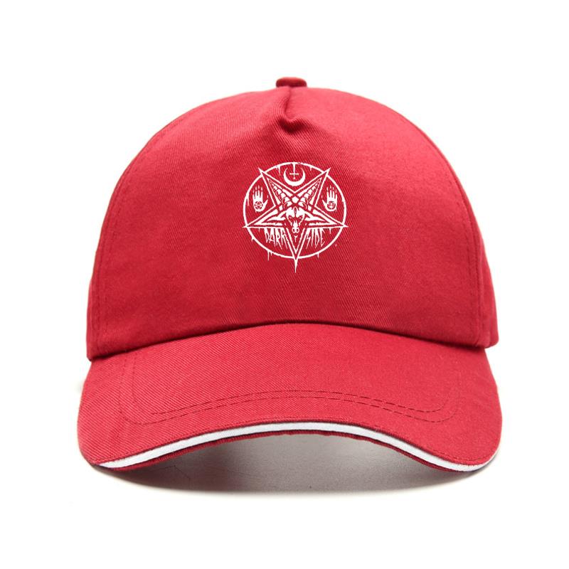 91530326MAC20BWG5P nieuwe pet hoed zomermaat Baseball Cap PENTAGRAM BAPHOMET Satan Swedish Music Group. Een katoenen herentop van Metal Nation