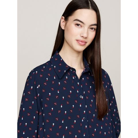 TOMMY JEANS Jurk met overhemdkraag TJW FLORAL MIX MINI SHIRT DRESS