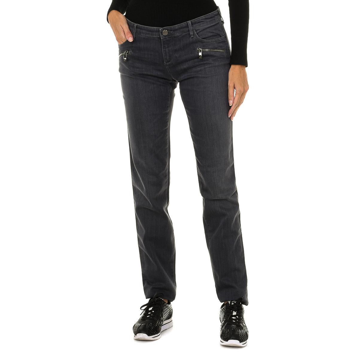 Armani Jeans Pantalones largos tejano 6X5J66-5D0RZ mujer 28-USA grijze kleur