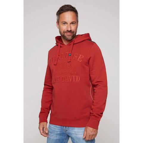 CAMP DAVID Hoodie met logoborduursels