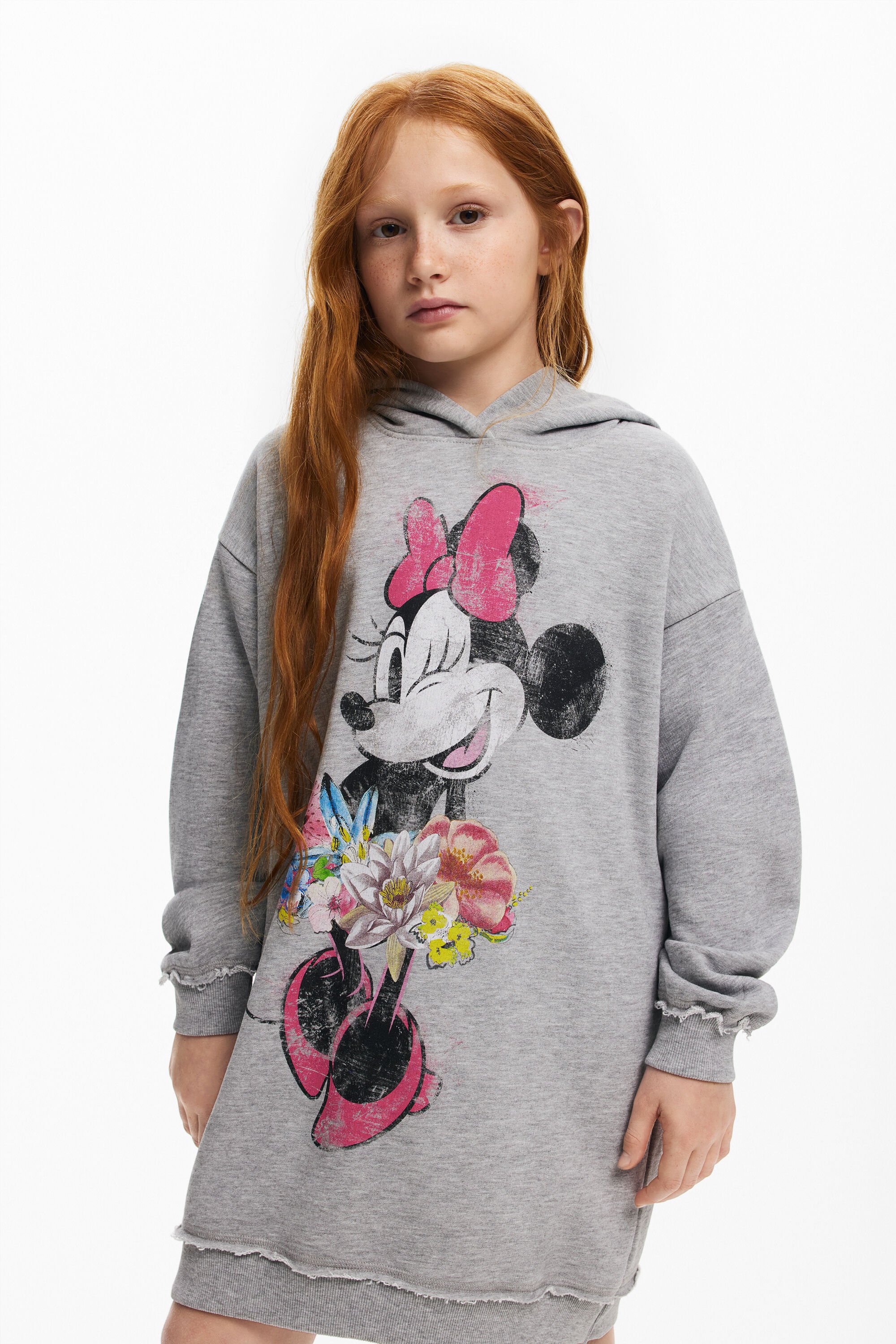 Desigual Minnie Mouse sweatshirtjurk - BLACK