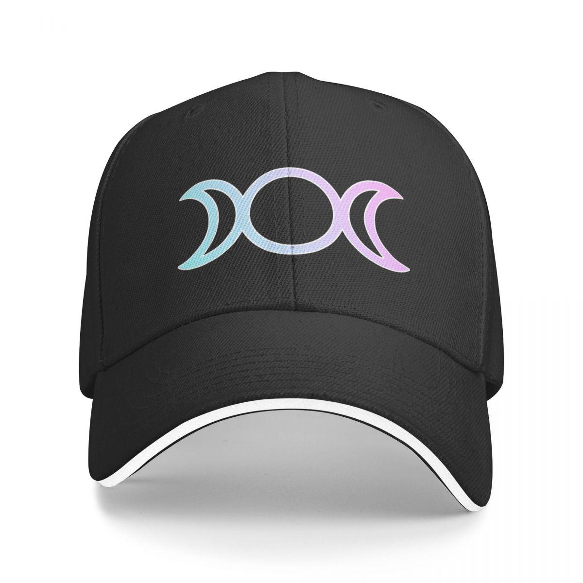 91440605MAC58Q307J Triple Moon Wiccan Wicca Goth Esthetische Halloween Pastel Baseball Cap schuim feesthoeden Aangepaste Cap schattige luxe vrouw hoed Unisex'S