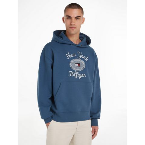 Tommy Hilfiger Hoodie HILFIGER NY HOODY met contrastkleurige print