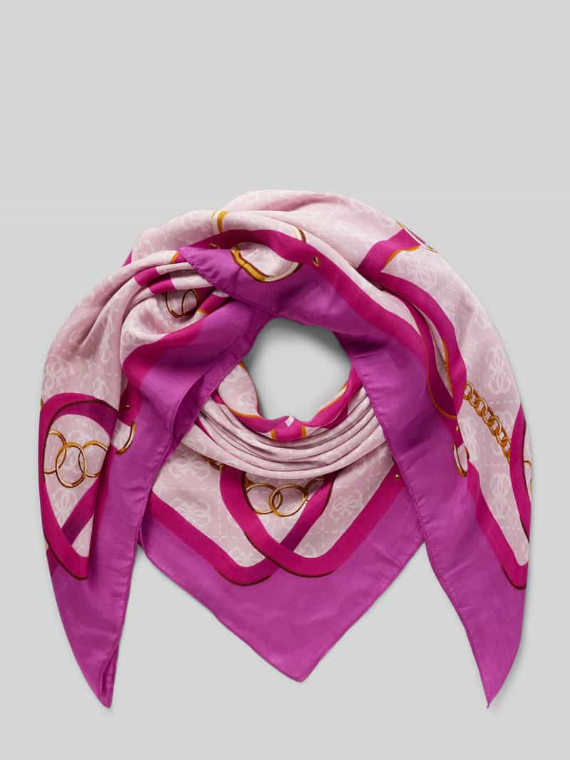 Guess Sjaal van viscose met labeldetail, model 'FOULARD'