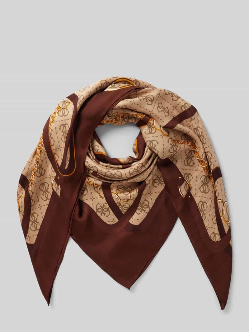 Guess Sjaal van viscose met labeldetail, model 'FOULARD'