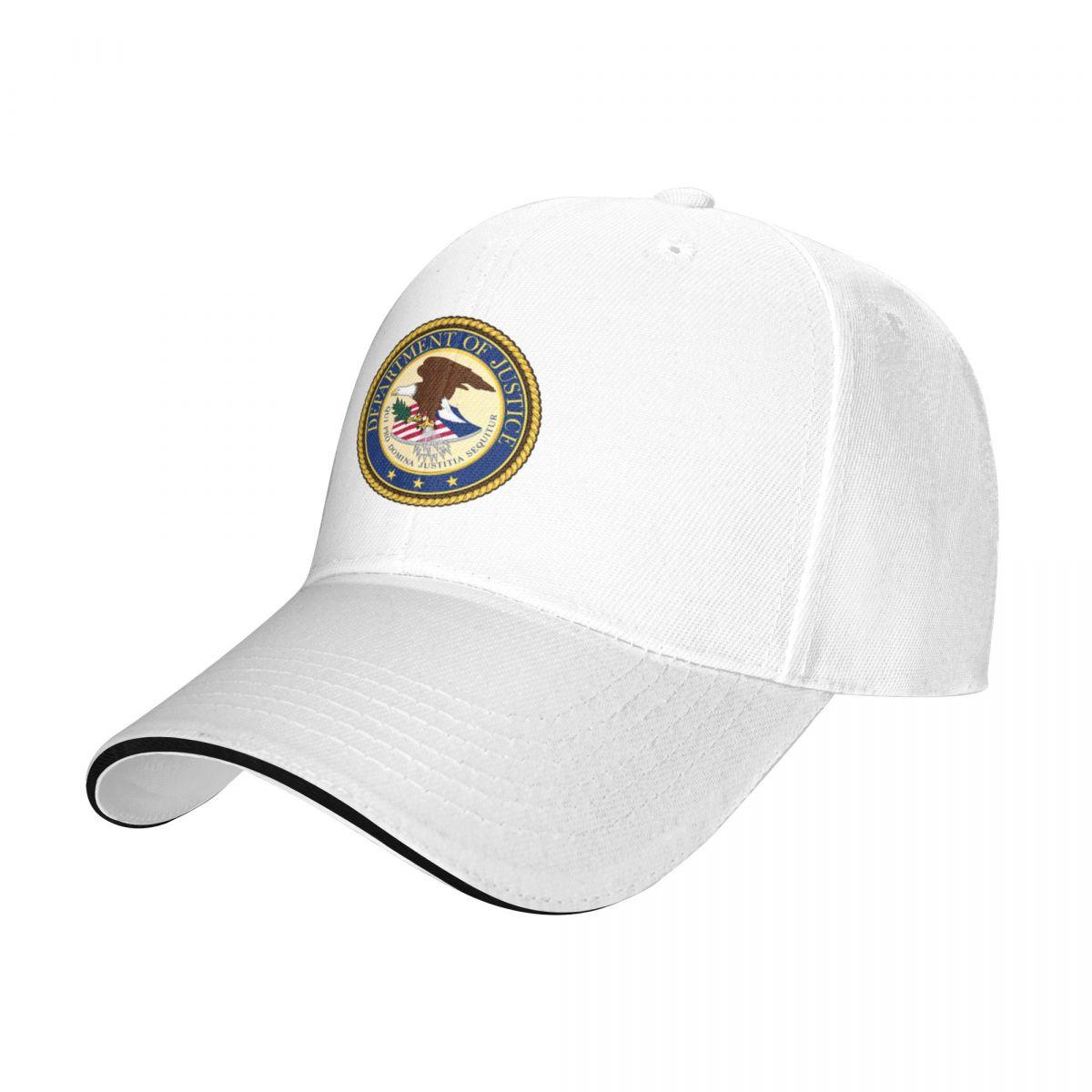 91610103MAC303Y57G Ministerie van Justitie van de Verenigde Staten embleem Hoge kwaliteit Cap Baseball Cap cap golfhoed dames Unisex's