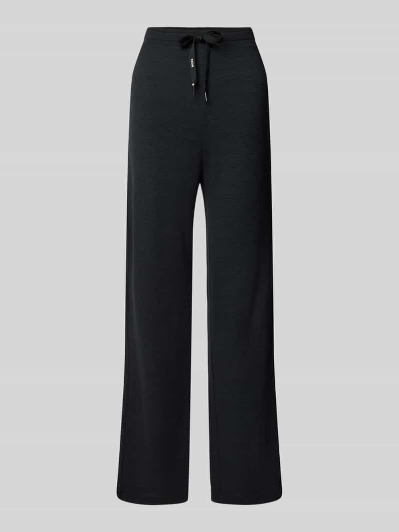 Boss Straight leg sweatpants met structuurmotief, model 'OTTOMAN'