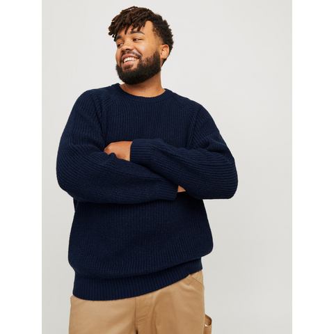 Jack & Jones PlusSize Trui met ronde hals JJJONES KNIT CREW NECK PLS