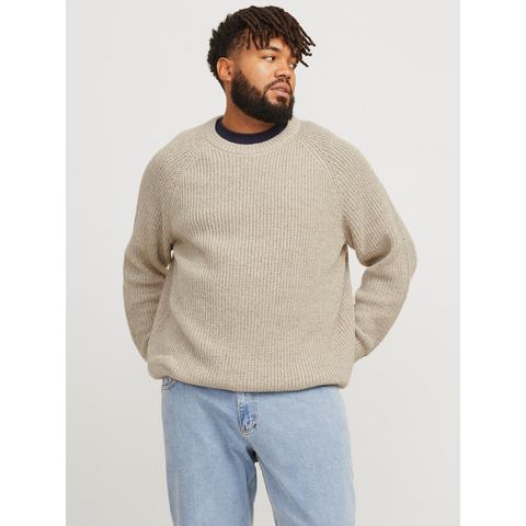 Jack & Jones PlusSize Trui met ronde hals JJJONES KNIT CREW NECK PLS