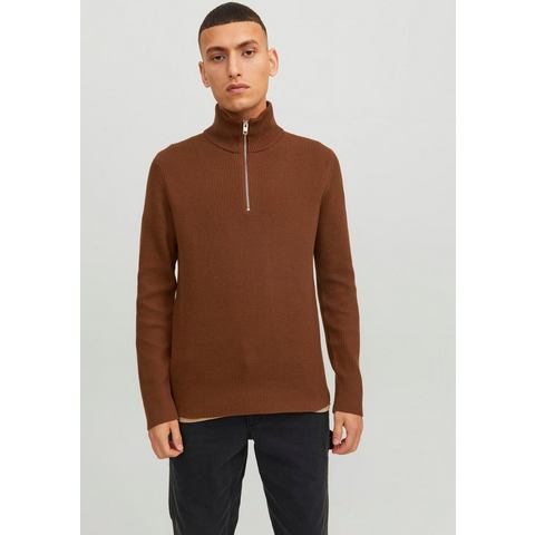 Jack & Jones Trui met staande kraag JPRCCPERFECT KNIT HALF ZIP SN