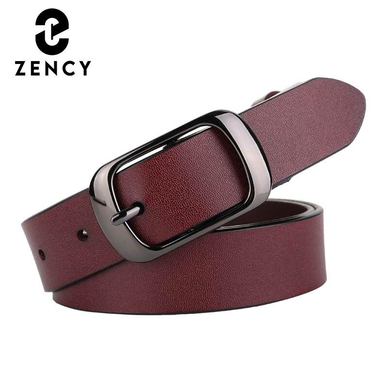 Zency zachte koeienhuid lederen taille riem hoge kwaliteit vrouwen tailleband voor jeans jurk dame eenvoudige casual vrouwelijke cinturones zwart 115CM wit