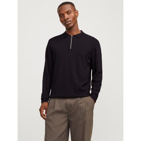 Jack & Jones Trui met polokraag JJEEMIL KNIT POLO HALF ZIP LS NOOS