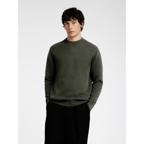 SELECTED HOMME Trui met ronde hals SLHDANE LS KNIT STRUCTURE CREW NECK NOOS