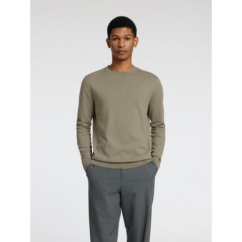 SELECTED HOMME Gebreide trui SLHBERG CREW NECK NOOS