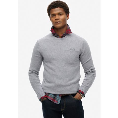 Superdry Trui met ronde hals ESSENTIAL SLIM FIT CREW JUMPER