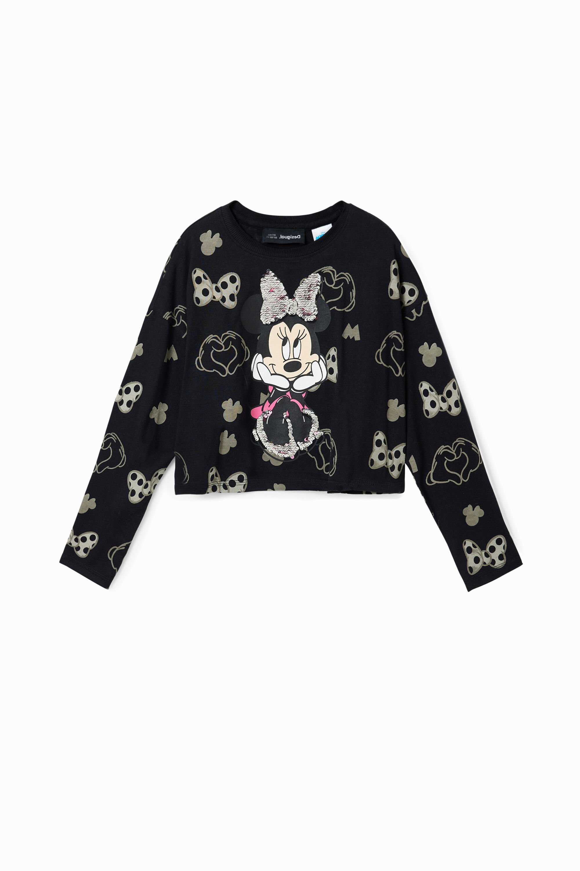 Desigual T-shirt met Minnie Mouse en pailletten - BLACK