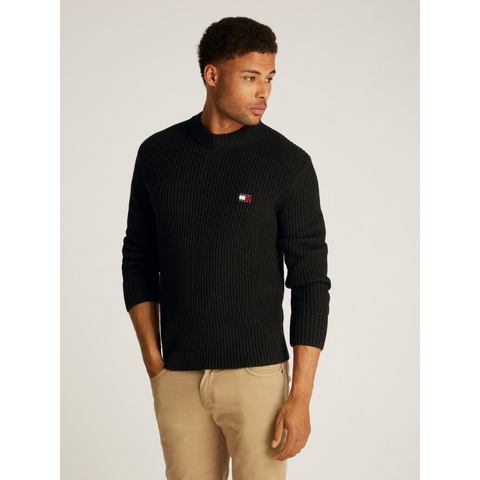 TOMMY JEANS Trui met ronde hals TJM REG BADGE TEXTURED CNECK EXT