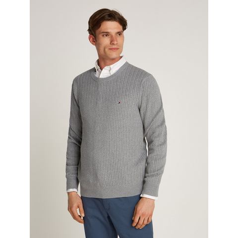 Tommy Hilfiger Gebreide trui HERRINGBONE STRUCTURE C NK