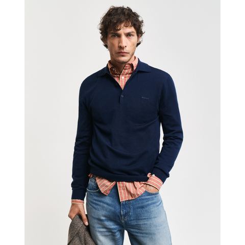 Gant Trui met polokraag EXTRAFINE MERINO WOOL POLO