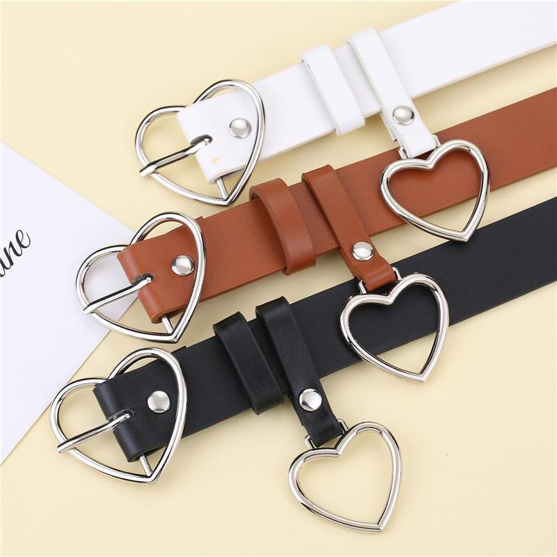 NATAWA Mode leren riem metalen hart gesp kameel wit zwart retro PU tailleband ontwerper Cinto Feminino broekband voor vrouwen meisjes zwart